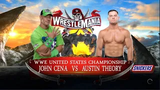 John Cena vs Austin Theory - United States Championship - WrestleMania 39 - 04/01/2023 - WWE 2K22