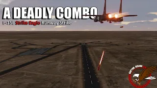 This new bomb is a deadly combo with the Strike Eagle | DCS F-15E Strike Eagle OCA Attack | 4K VR