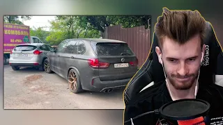 В BMW ЗАКВИЕЛЯ СНОВА ВРЕЗАЛИСЬ | УЖЕ ПОФИГ? | Нарезка со стрима ZakvielChannel