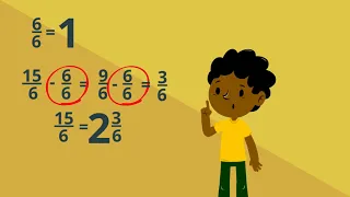 Mixed Numbers and Fractions Greater than One (Improper Fractions)