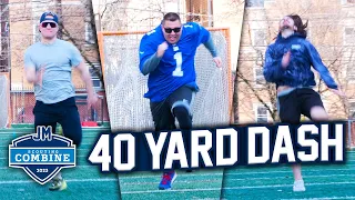 Who is the fastest employee?! (40 Yard Dash) | JM Scouting Combine