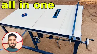 All In One Table Saw || Multipurpose wood table cutter and Rutter (2in1) woodworking tools