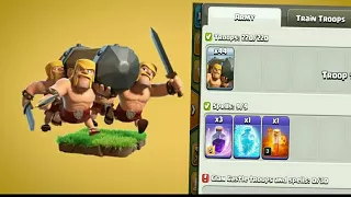 Battle Ram new troop | clash of clan anniversary new troop| barbarians holding a log