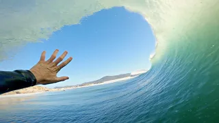 WAVING TO FRIENDS IN THE BARREL | FULL PADDLE OUT RAW POV