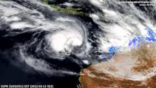 Tropical Cyclone Lua - Satellite & Radar Timelapse