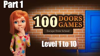 100 Doors games Escape from school level 1 to 10