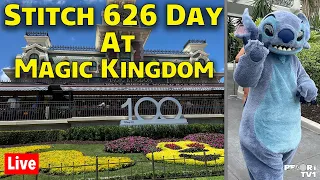 🔴Live: Stitch 626 Day at Magic Kingdom - Walt Disney World Live Stream - 6-26-23