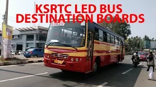 KSRTC LED  bus destination board video tutorial