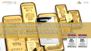 Korrektur der Goldrallye nach Zinssenkung – Webinar mit M. Blaschzok (13.11.2019)