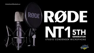 RØDE NT1 5th Generation - Hybrid Studio Condenser Microphone - XLR/USB - 32-bit float capable