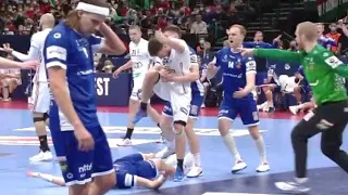 Handball Fight | Mate Lekai vs Iceland EHF EURO2022