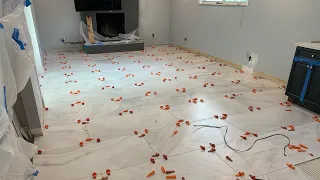 24x48 Floor Tile Installation