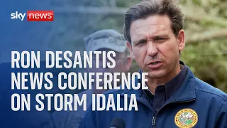 Florida governor news conference on Storm Idalia devastation