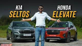 Honda Elevate vs Kia Seltos Comparison