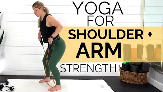 YOGA CONDITIONING FOR ARMS & SHOULDERS | 35 Min. Blend of Yoga, Weights, & Resistance Exercises