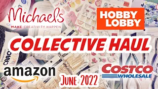 Collective craft haul | hobby lobby clearance | michaels clearance | Amazon | Costco | June 2022