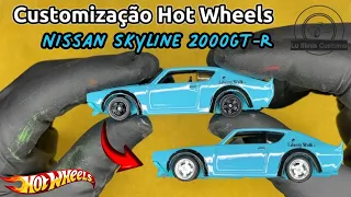 Customização Hot Wheels Nissan Skyline 2000Gtr How to Custom Nissan Skyline 2000Gtr #diecastcustom