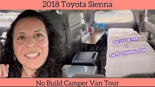 No-Build Minivan Camper Van Tour 2 #vanlife #toyotasienna #siennasquad #diasfrugallife