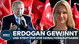 TÜRKEI: WAHLSIEG FÜR ERDOGAN - Der Präsident steht nun vor gewaltigen Aufgaben