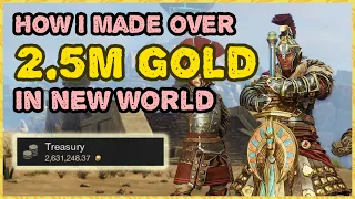 How I Made OVER 2.5M Gold in New World (ULTIMATE Gold-Making Guide)