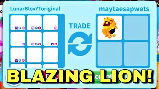 😱🦁DANG! THEY REALLY DECLINED MY AMAZING OFFER FOR THEIR NEW BLAZING LION! ADOPT ME TRADING#adoptme