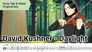 David Kushner - Daylight Viola Tab & Sheet