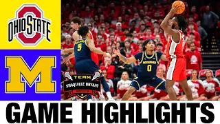 Michigan vs Ohio State Highlights | NCAA Men's Basketball | 2024 College Basketball