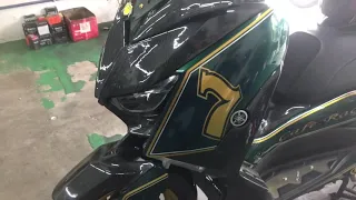 Xmax Airbrush with Arai Caferacer Design