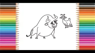 FERDINAND - How to draw and color ferdinand for children