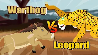 Leopard vs Warthog | Carnivores vs Herbivores [S1] | Animal Animation