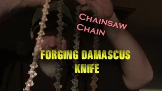 Chainsaw Damascus Knife - San Mai - part 1