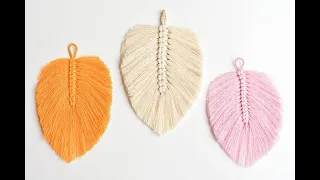 Macrame Feather | How to Make a Macrame Feather