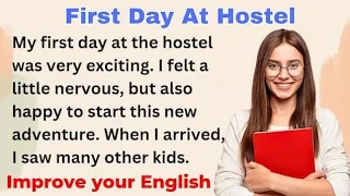 First Day At Hostel || Lerning English Through☘️ English Story || Improve Your English