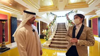 Inside The Burj Al Arab Gold TV | the World Most Expensive Hotel | $25000 Dollar For Night