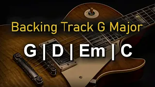 Rock Pop Backing Track G Major | 70 BPM | Guitar Backing Track