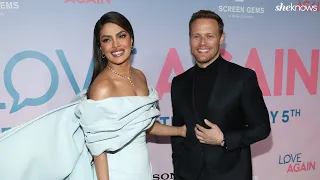 Sam Heughan & Priyanka Chopra Jonas Sing for Celine Dion at 'Love Again' NYC Screening