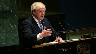 Boris Johnson can't resist witty dig at Brexit opponents in United Nations General Assembly speech