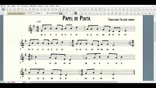 Papel de plata partitura