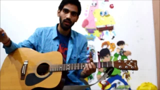 Romantic Mashup Super Beginners ( G , D , Em , C ) - Guitar cover lesson chords Hindi  bollywood