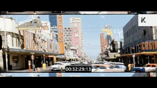 1960s Las Vegas Strip, Day And Night, 16mm