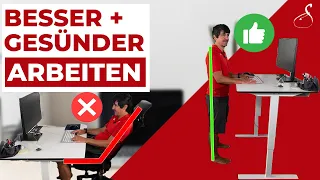 Höhenverstellbarer Schreibtisch gesund?  - Richtig nutzen/stehen