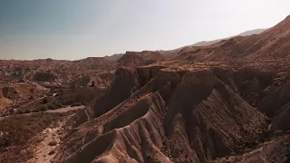 DESIERTO DE TABERNAS A VISTA DE DRON . SIN AUDIO