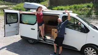 Camper Tour  //goedkope zelfbouw Renault trafic