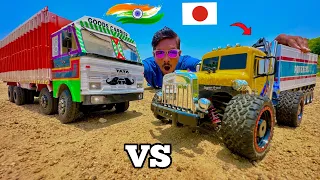 RC Fastest Turbo Titan Vs Tata 1210 Truck Unboxing & Testing - Chatpat toy tv