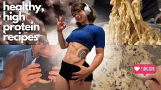 Trying Viral Fitness/Protein Recipes (pasta, ice cream, cookie dough, chocolate)