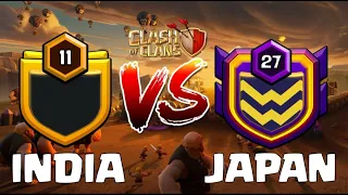 LIVE | INDIA vs JAPAN 50vs50 Live War | Clash of clans