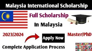 Malaysia International Scholarship ||Applicatin Process 2023/2024 (Urdu/Hindi)