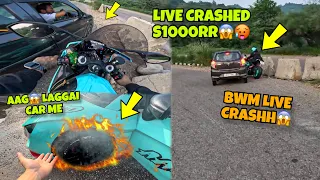 Live Crashh of BMW S1000Rr | New BMW Total Loss hojati     Preparation of Ladakh Ride