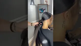 Must See The End👉 Extend Short Hair To Long Braid Ponytail In Glueless🔥#celiehair #shorts