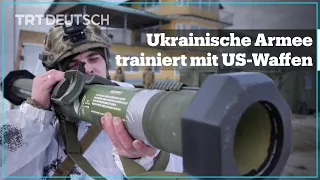 Ukrainische Armee trainiert mit US-Waffen